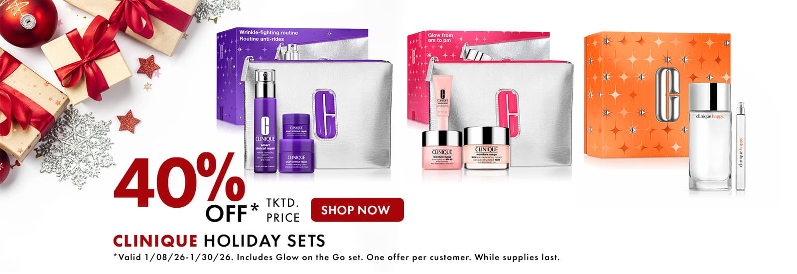 40% off Clinique Holiday Sets