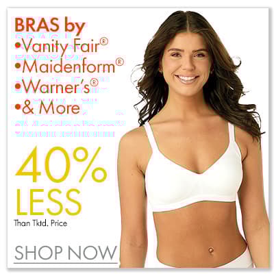 40% Less Womens Bras