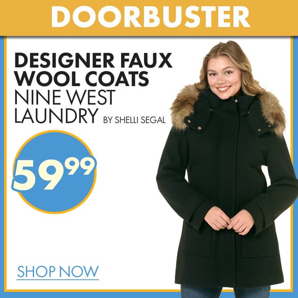 Designer Faux Wool Coats