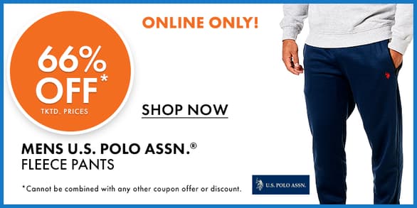 Extra 66% OFF Mens U.S Polo Pants