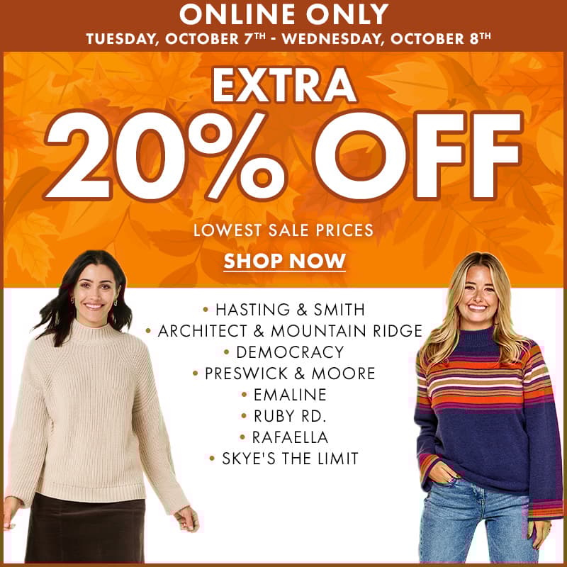 Extra 20% Off Huge Selection Womens Clothing