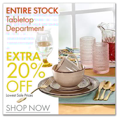 Extra 20% Off Tabletop