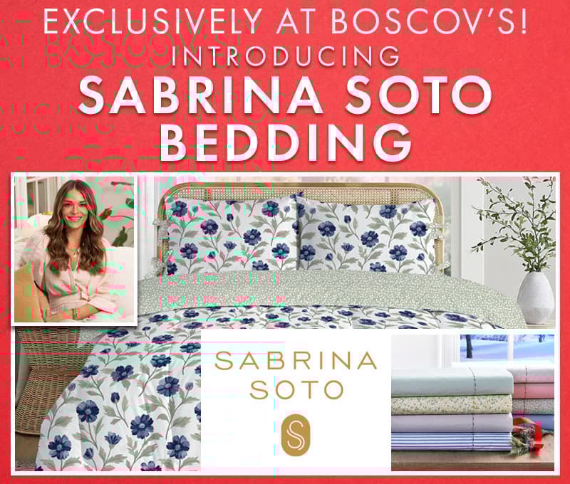 New at Boscovs! Sabrina Soto Bedding 