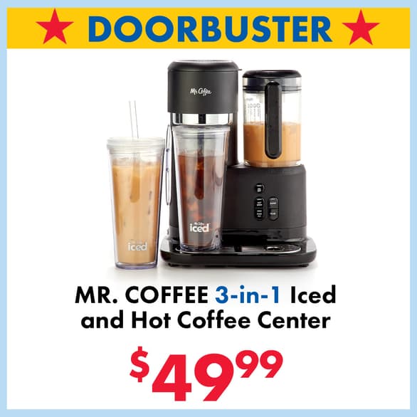 Mr. Coffee® 3-in-1 Single-Serve Iced and Hot Coffee Maker