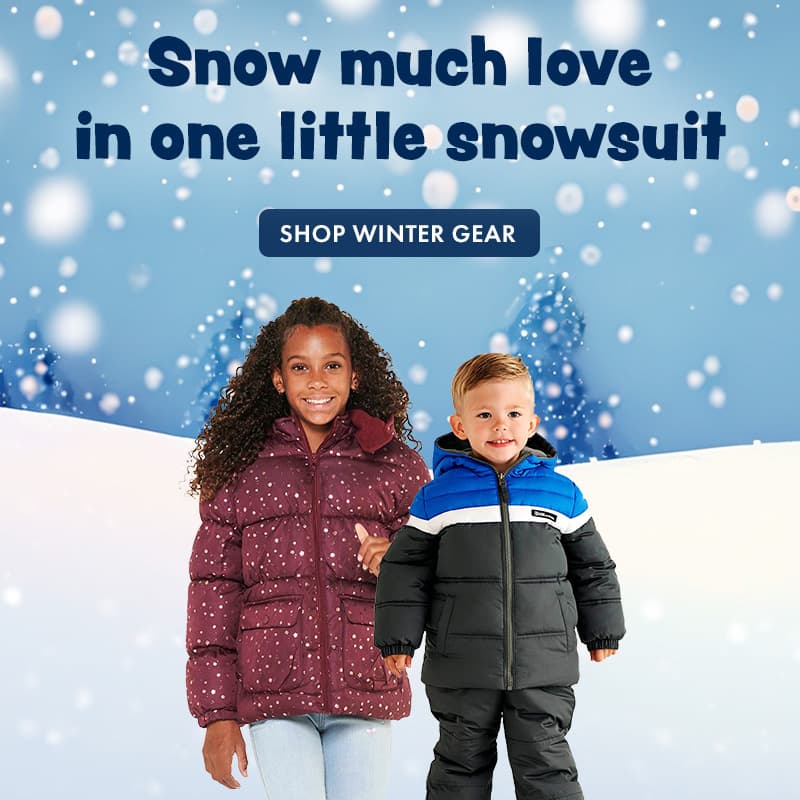 Snow Much Love in One Little Snowsuit
Shop Kids Winter Gear