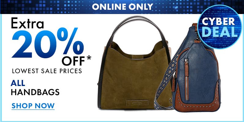 Cyber Monday Extra 20% OFF All Handbags & Wallets