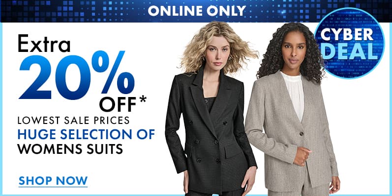 Cyber Deals - Extra 20% OFF Womens Suits