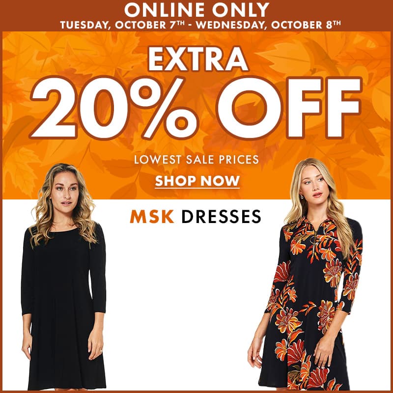 Extra 20% Off MSK Dresses