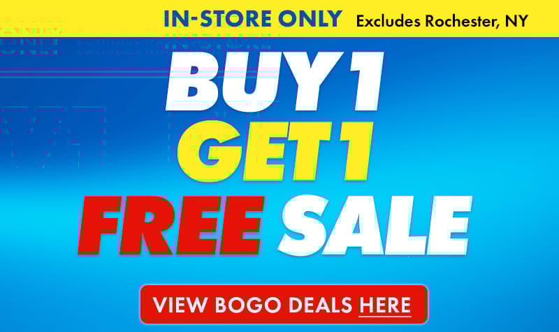 BUY 1, GET 1 FREE SALE