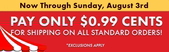 Pay 0.99 Cents for Shipping
