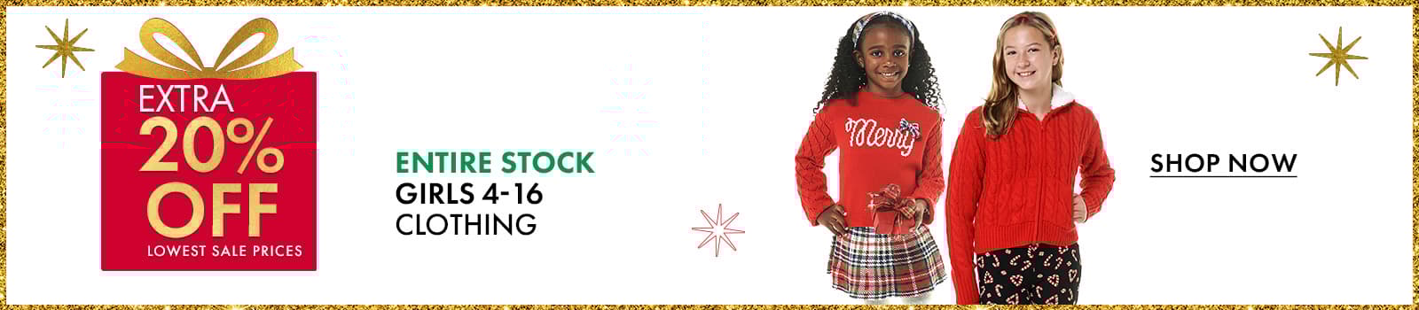 Extra 20% Off Girls Clothing