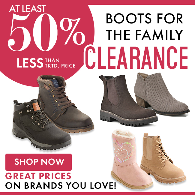 Boots for the Family Clearance