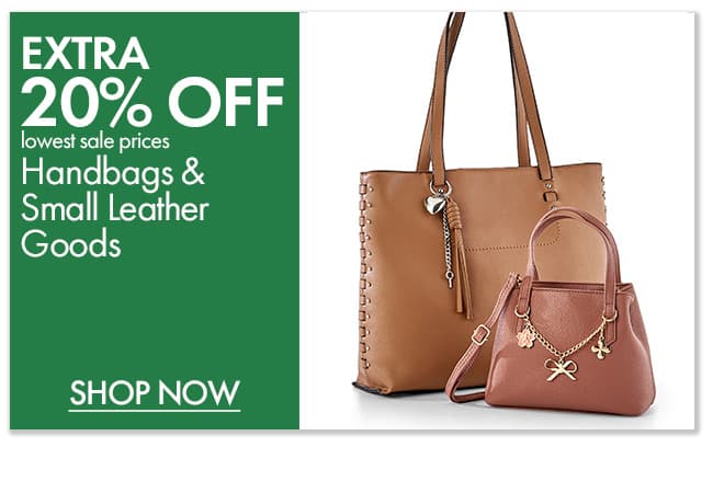 Extra 20% Off Handbags