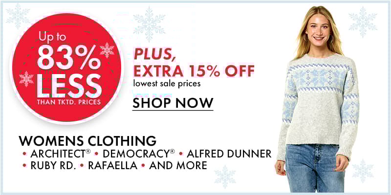 Extra 15% off Womens Clothing