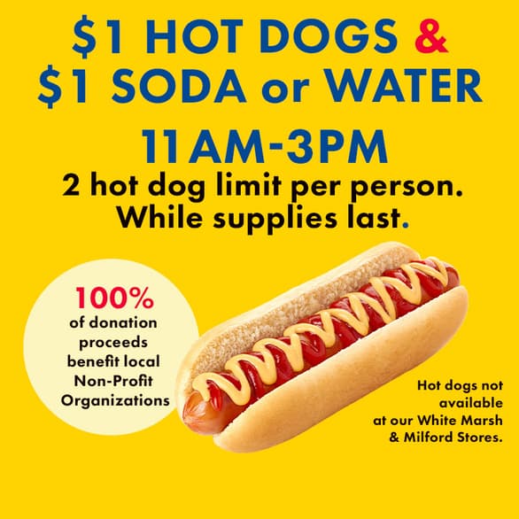 $1 Hot dogs