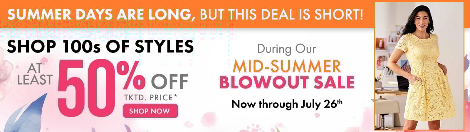Mid Summer Clearance