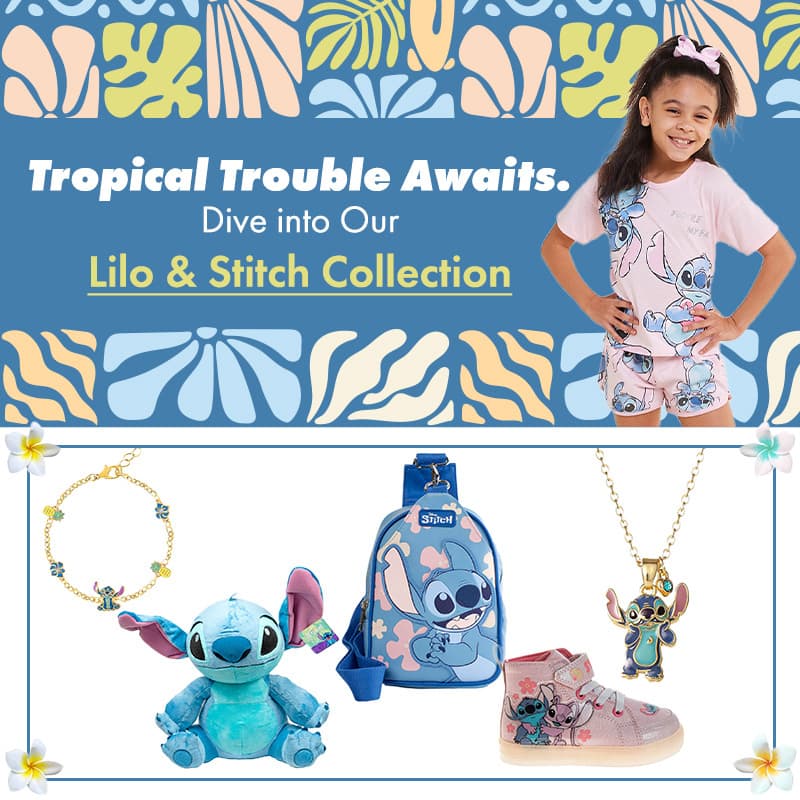 Tropical Trouble Awaits
Dive into Our 
Lilo & Stitch Collection