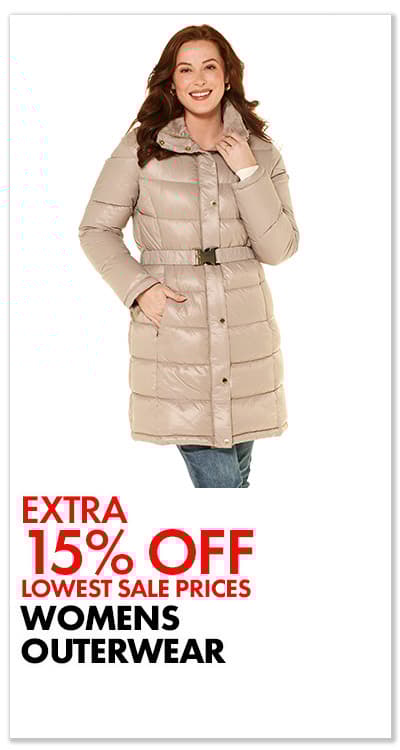 Extra 15% Off lowest sale prices Womens Outerwear