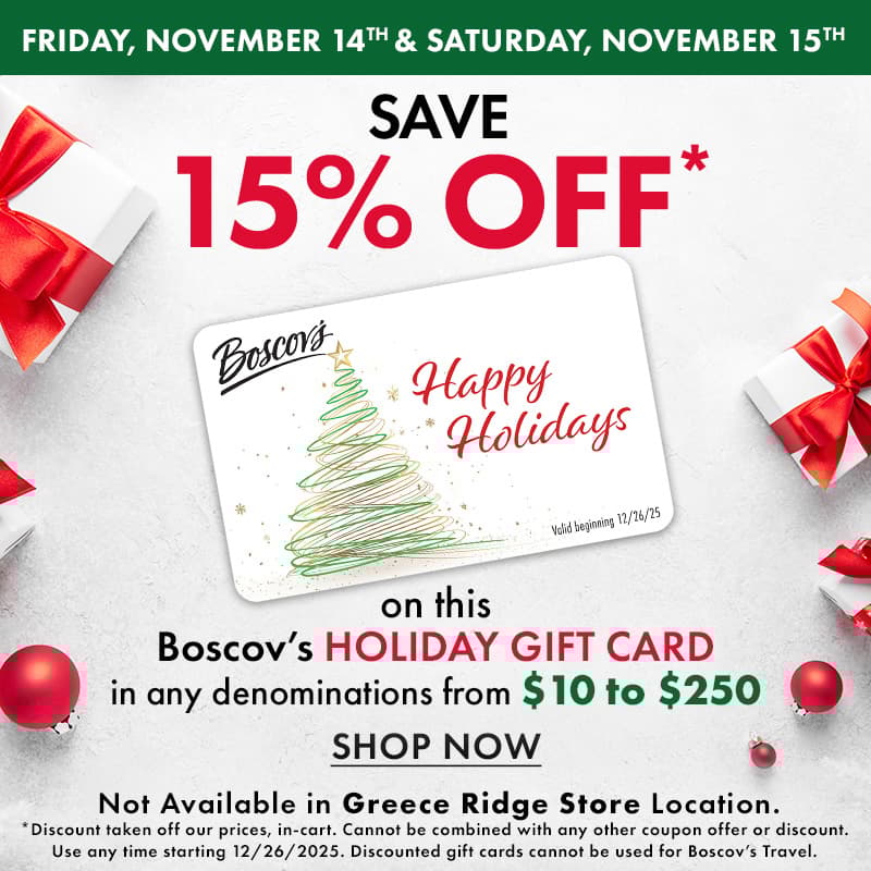 Discounted Holiday Gift Card