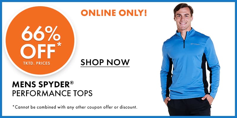 66% Off Mens Spyder Performance Tops