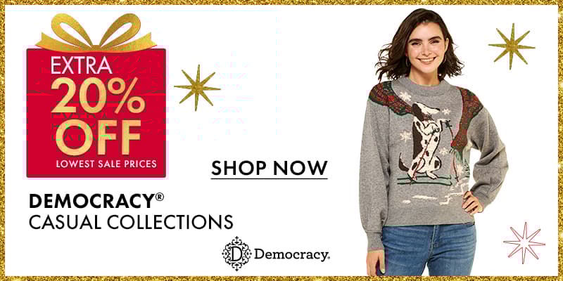 Extra 20% OFF  Democracy Casual Collections