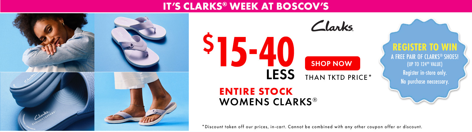 Clarks  Shoe Week at Boscov's