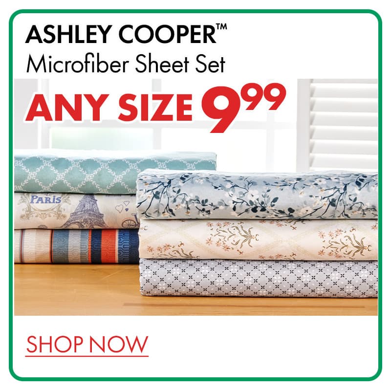 Ashley Cooper Microfiber Sheet Set