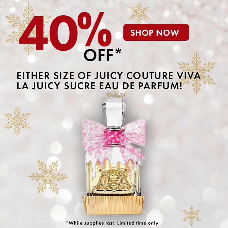 40% Off either size of Juicy Couture Viva La Juicy Sucre Eau de Parfum!