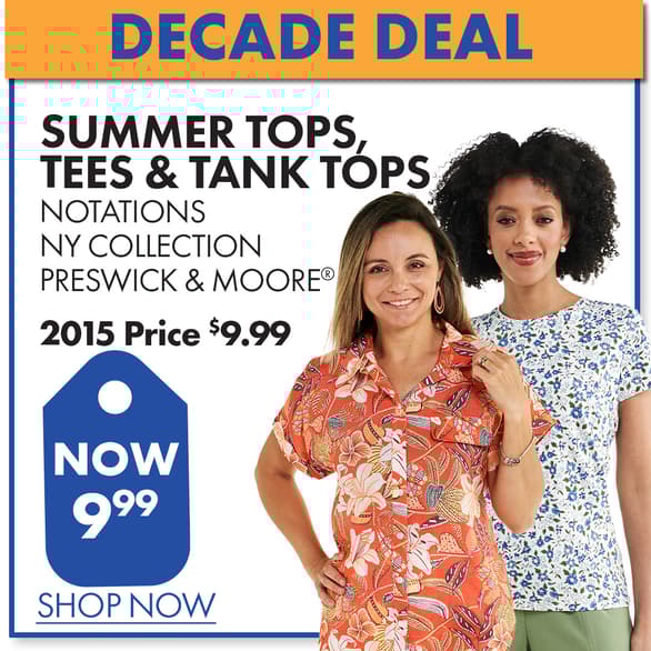 $9.99 Preswick & Moore, Notations & NY Collection Tops