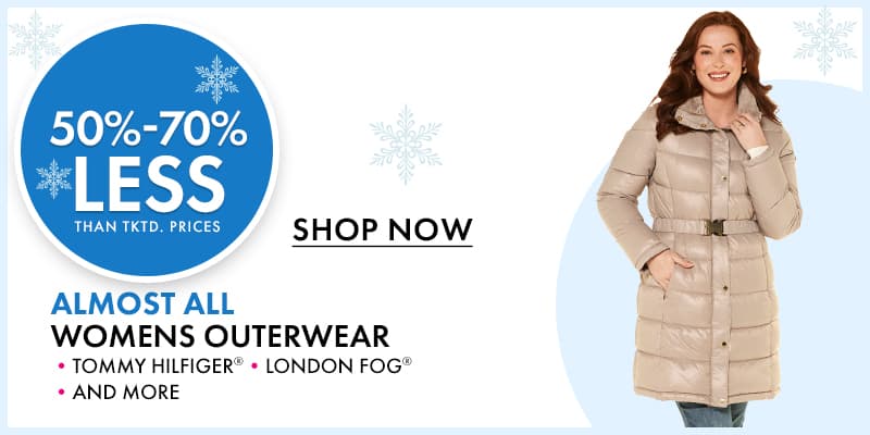 50%-70% Less Than Almost All Womens Outerwear