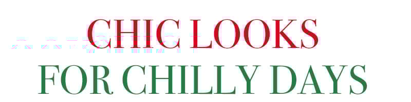 Chic Looks For Chilly Days