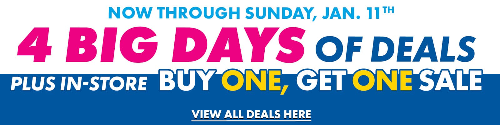 4 Big Days of Deals