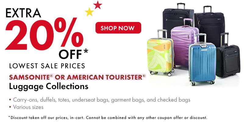 Extra 15% off Luggage 