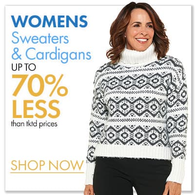 50%-70% less than Womens Sweaters & Cardigans  