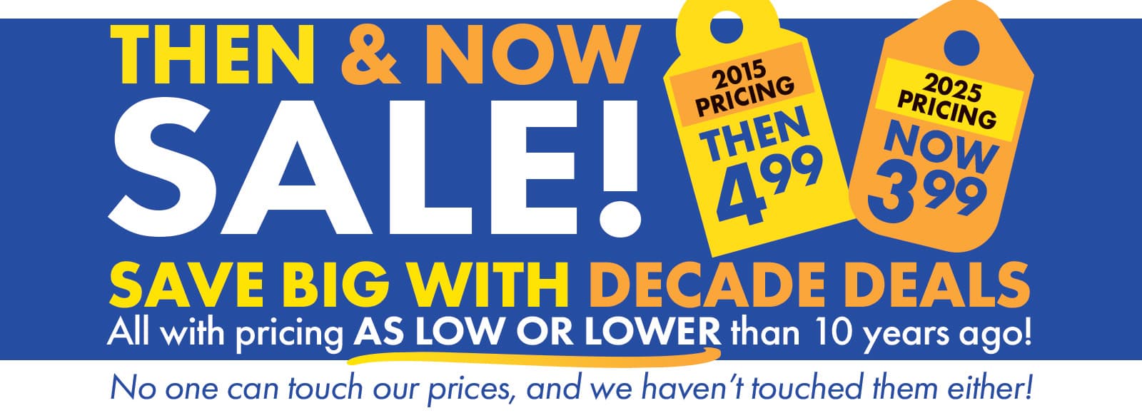 Then & Now Sale