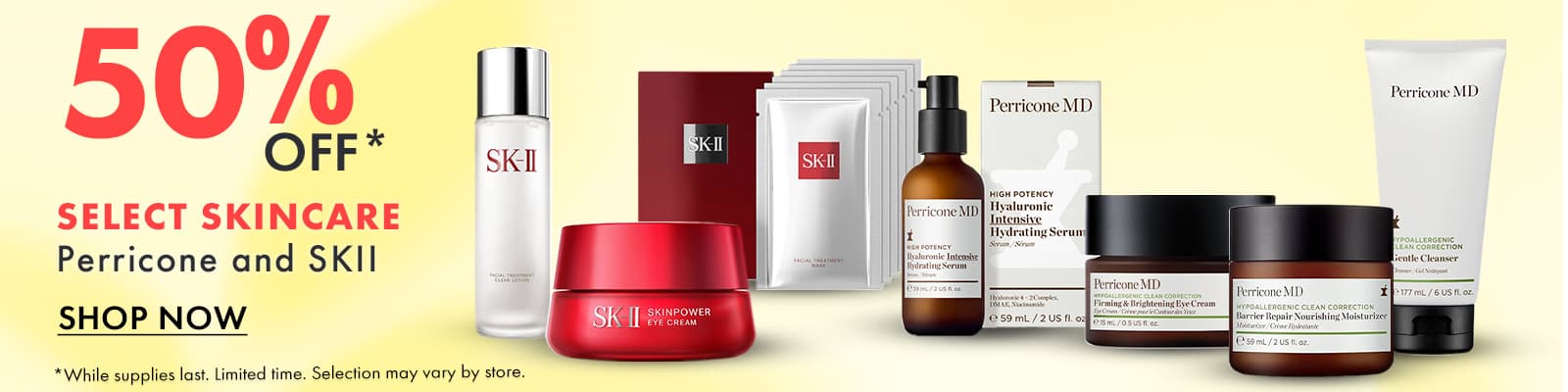 50% Off Select Skincare