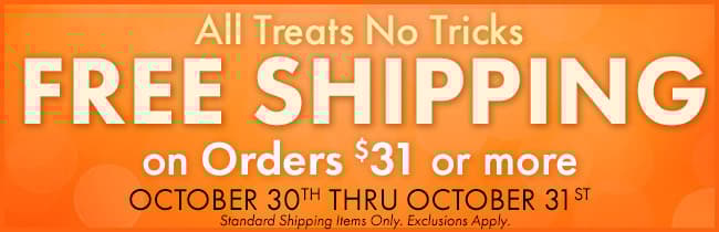 Free Shipping on purchases $31 or more! 