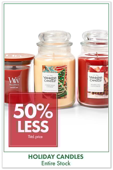 50% less than..ENTIRE STOCK Holiday Candles
