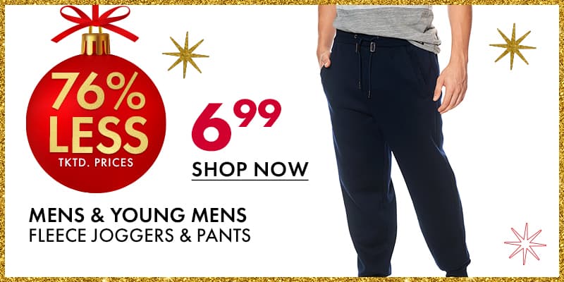 Mens & Young Mens Fleece Joggers & Pants 
