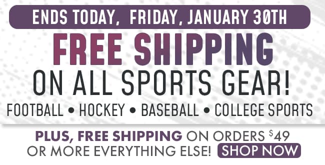 Free Shipping on Sports Gear, Plus Free Shipping at $49
