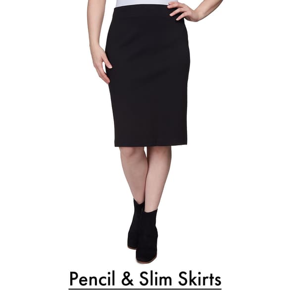 Shop Pencil and Slim Skirts!