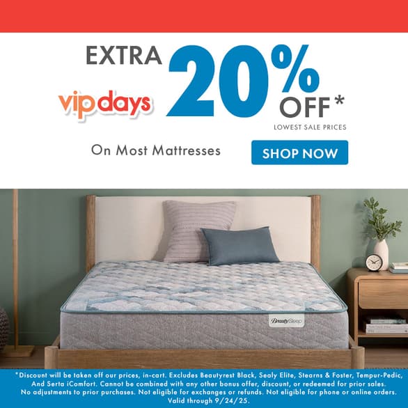 Extra 20% OFF Mattresses