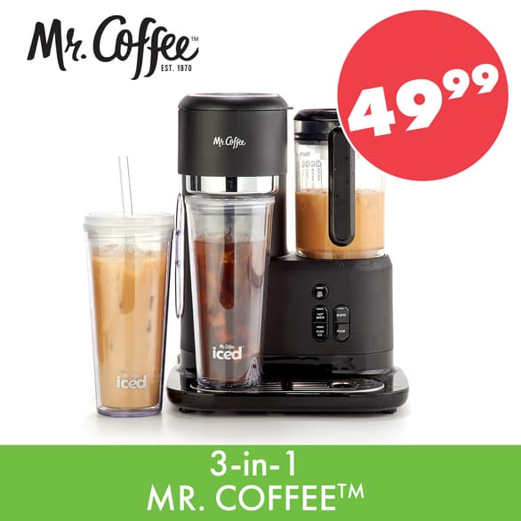 MR. COFFEE™ 3-in-1 Iced & Hot Coffee Center
