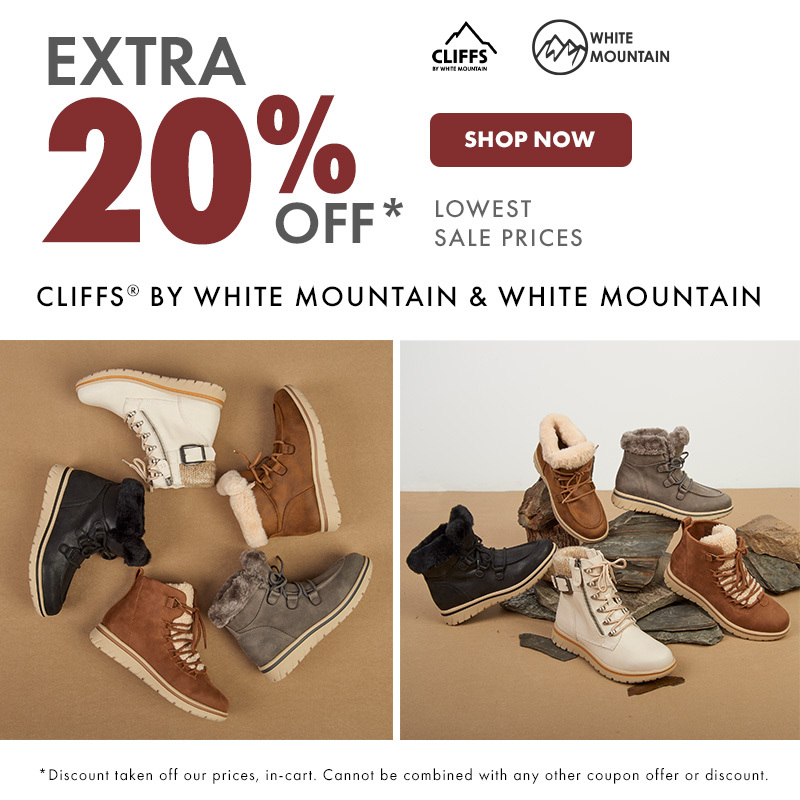 Extra 20% Off White Mountain