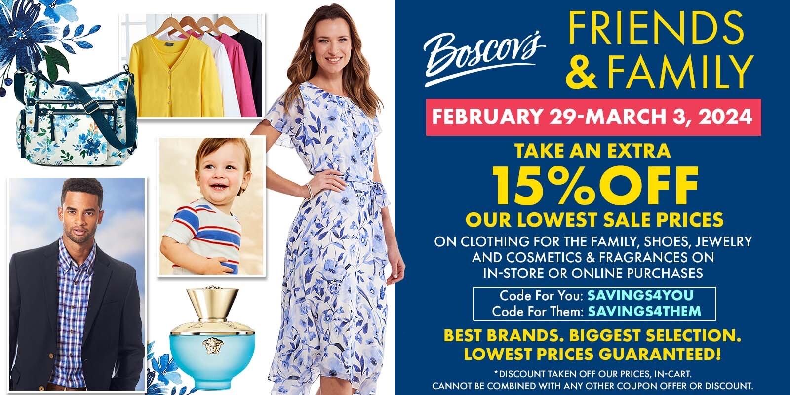 Friends & Family Boscov's