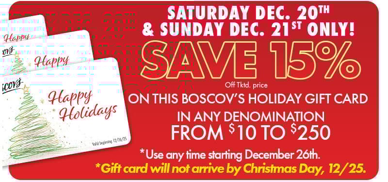 15% off This Happy Holiday's Gift Card