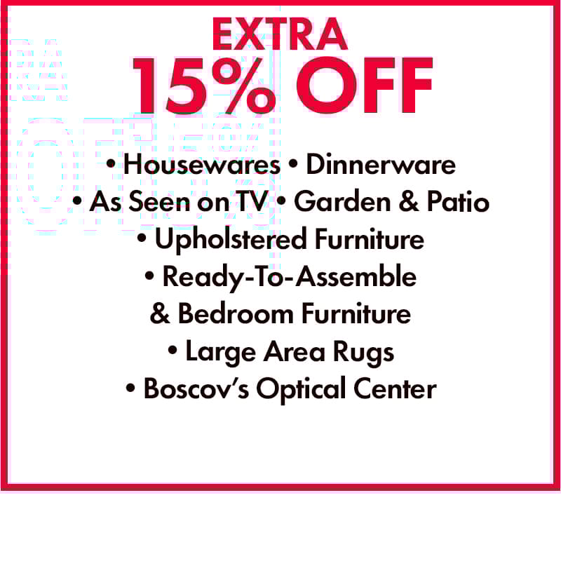 Extra 15% OFF