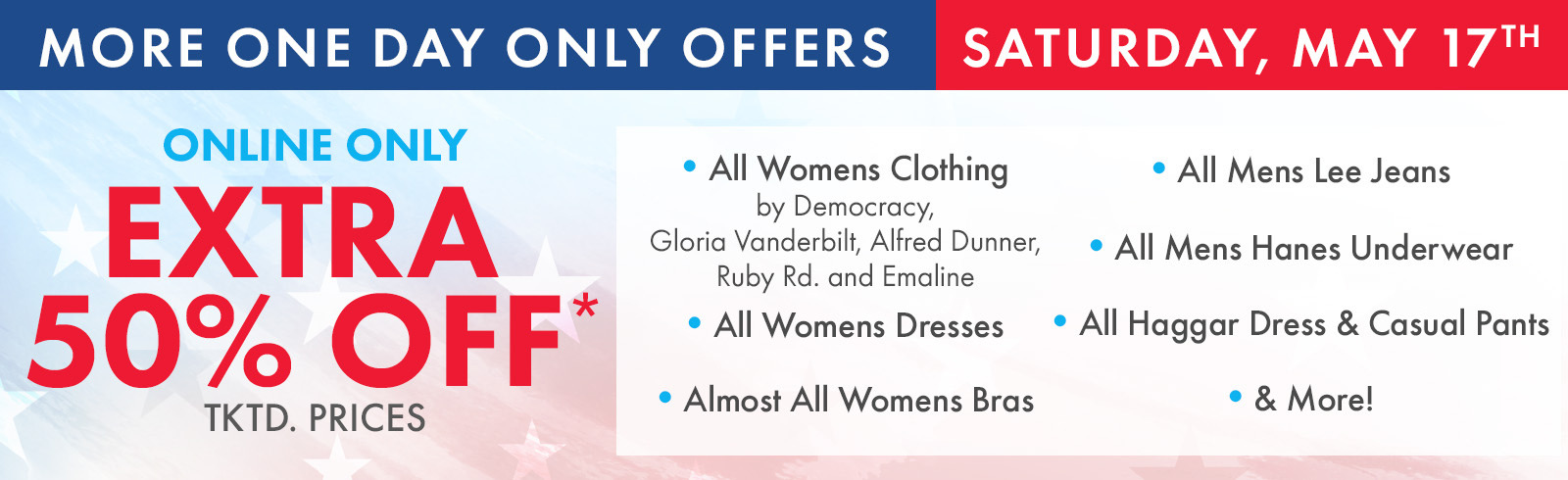 Extra 50% off