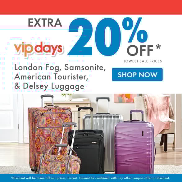 Extra 20% OFF Luggage 