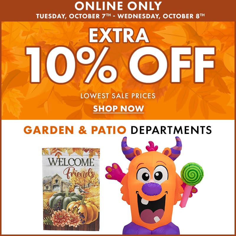 Extra 10% Off Patio & Garden
